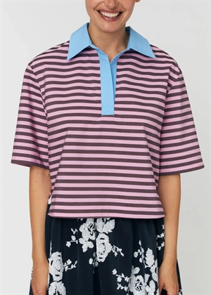 Striped cotton skjorte Purple Stella Nova